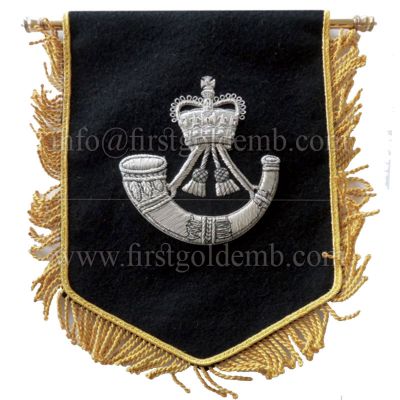 Pennant With Bullion Badge Handmade Embroidery